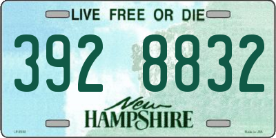 NH license plate 3928832