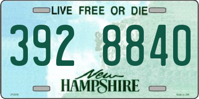 NH license plate 3928840