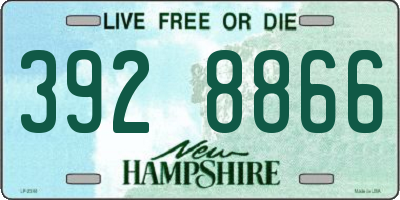 NH license plate 3928866