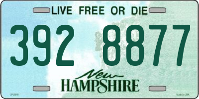 NH license plate 3928877