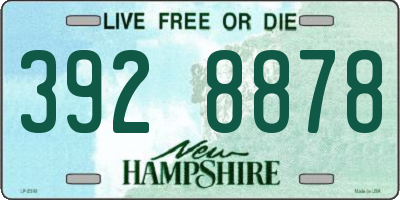 NH license plate 3928878