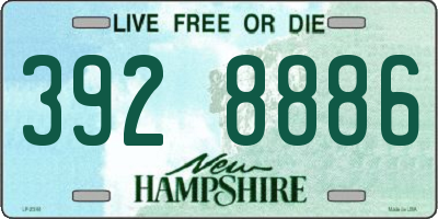 NH license plate 3928886