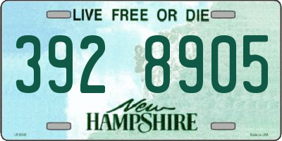NH license plate 3928905