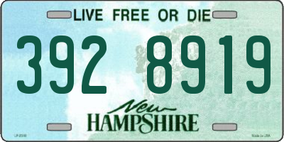 NH license plate 3928919
