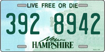 NH license plate 3928942