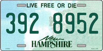 NH license plate 3928952