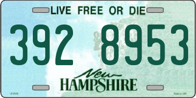 NH license plate 3928953