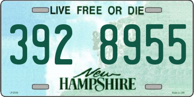 NH license plate 3928955