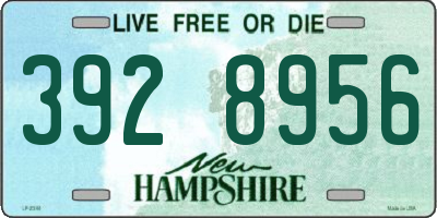 NH license plate 3928956