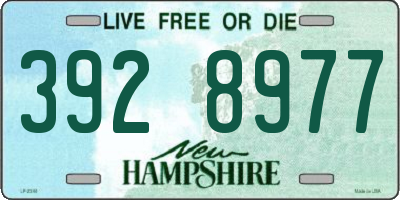 NH license plate 3928977
