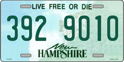 NH license plate 3929010