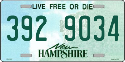 NH license plate 3929034