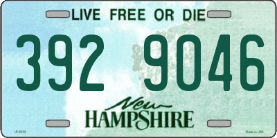 NH license plate 3929046