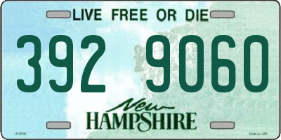 NH license plate 3929060