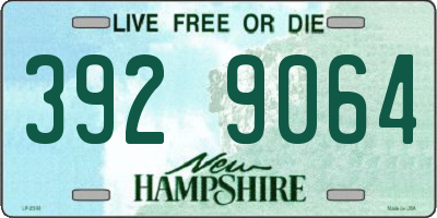 NH license plate 3929064