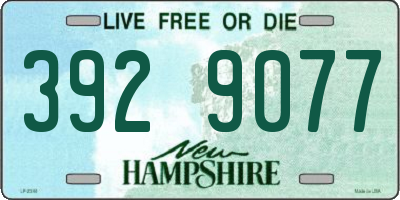 NH license plate 3929077