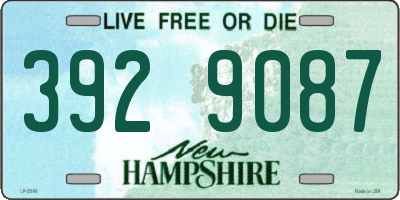NH license plate 3929087