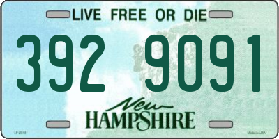 NH license plate 3929091