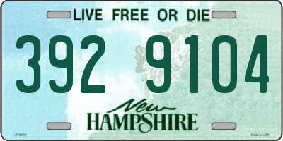 NH license plate 3929104