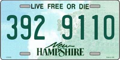 NH license plate 3929110