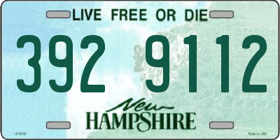 NH license plate 3929112