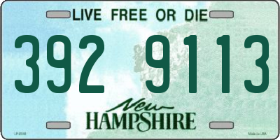 NH license plate 3929113