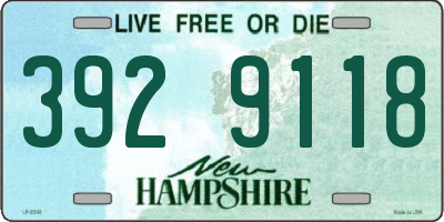 NH license plate 3929118