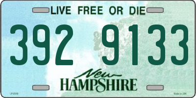 NH license plate 3929133