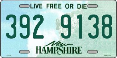 NH license plate 3929138