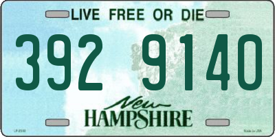NH license plate 3929140