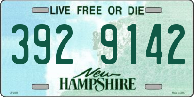NH license plate 3929142