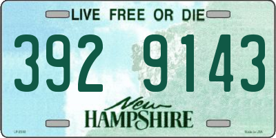 NH license plate 3929143