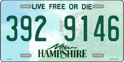 NH license plate 3929146