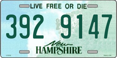 NH license plate 3929147