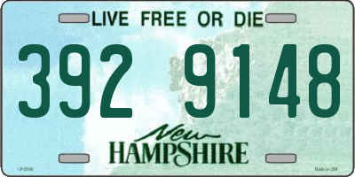 NH license plate 3929148