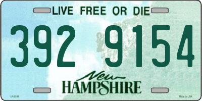 NH license plate 3929154