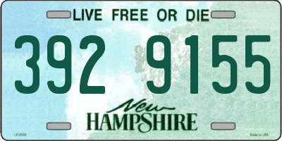 NH license plate 3929155