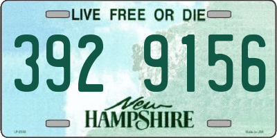 NH license plate 3929156