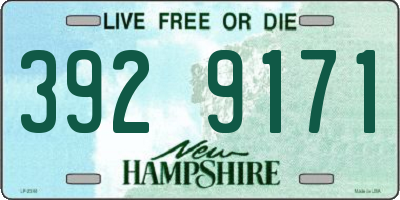 NH license plate 3929171