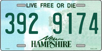 NH license plate 3929174