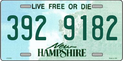 NH license plate 3929182