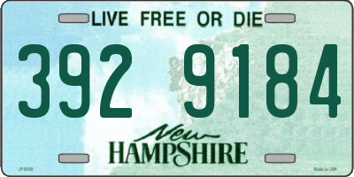 NH license plate 3929184