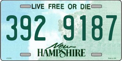 NH license plate 3929187