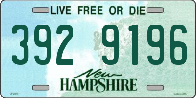 NH license plate 3929196