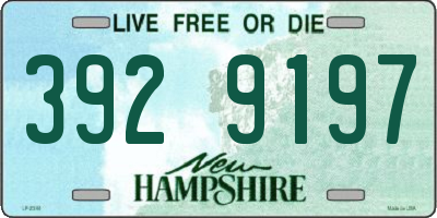 NH license plate 3929197