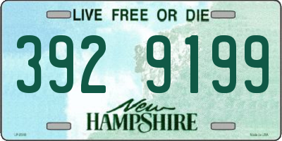 NH license plate 3929199