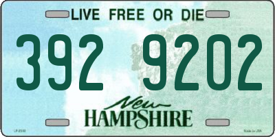 NH license plate 3929202