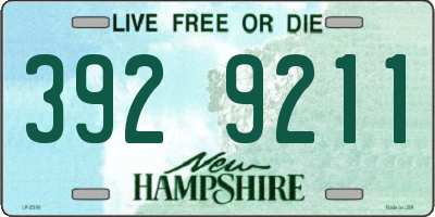 NH license plate 3929211