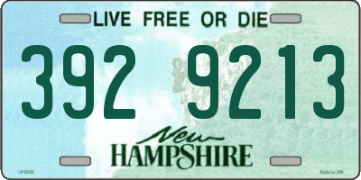 NH license plate 3929213