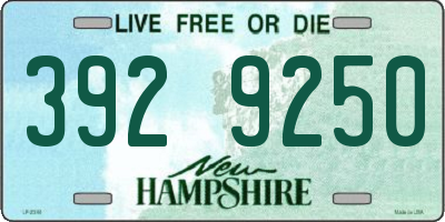 NH license plate 3929250